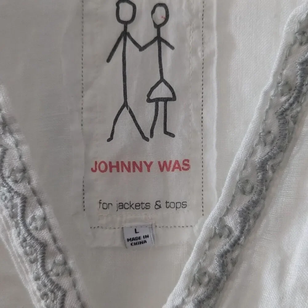 Johnny-was Women's White Dress - Picture 4 of 7